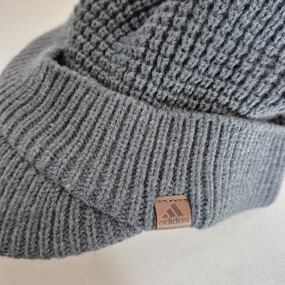 Adidas Men's Griggs Brimmer Hat Waffle Knit Texture Fleece Lined - Size OS - Picture 7 of 12